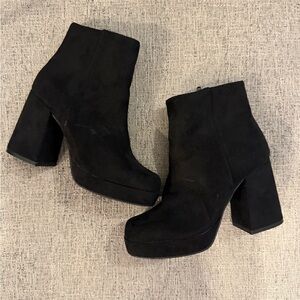 Women's Bamboo Platform Ankle Boots